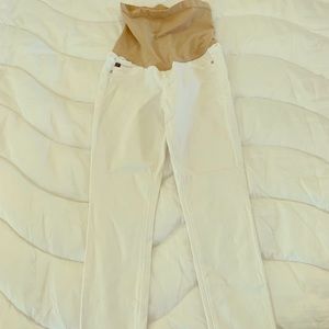 AG Maternity white jeans size 25